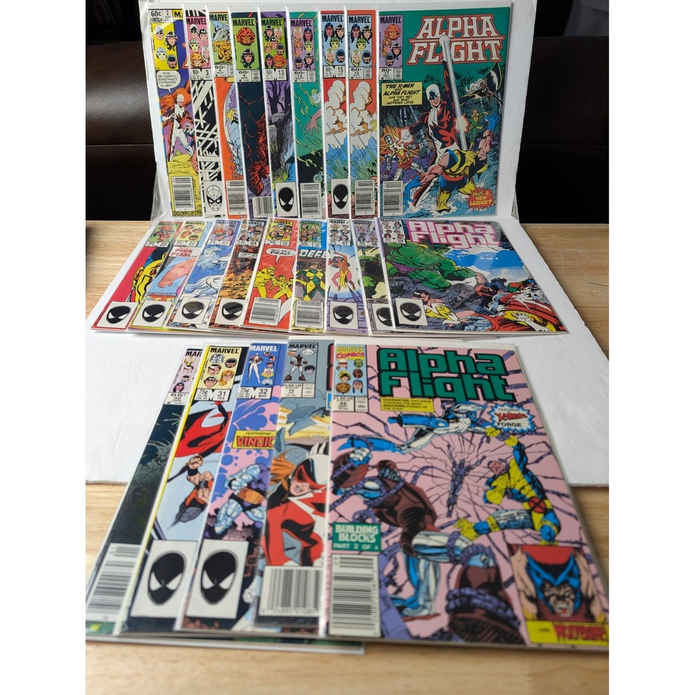 Marvel Alpha Flight Comic Book Lot High Grade Issues 2 3 4 13 17 32 72 88 Marvel